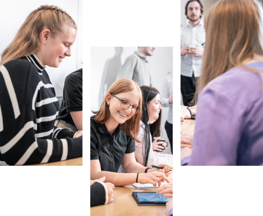 ein junges Team gemeinsam am arbeiten in einem Meeting